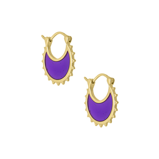 Ivy mauve earrings