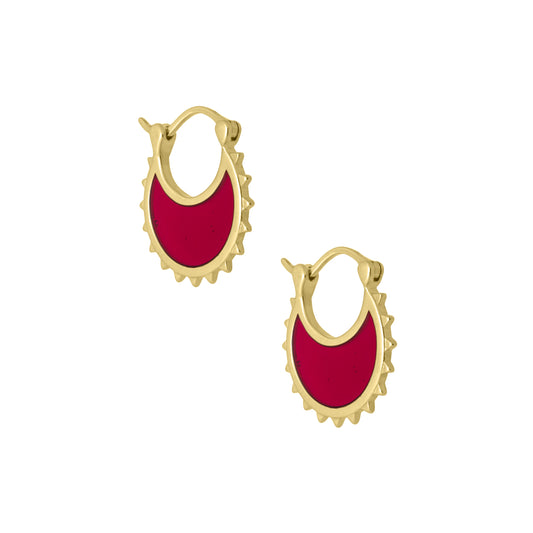 Ivy red earrings